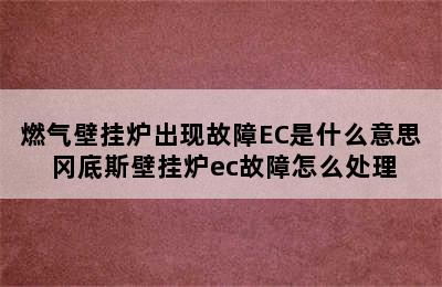 燃气壁挂炉出现故障EC是什么意思 冈底斯壁挂炉ec故障怎么处理